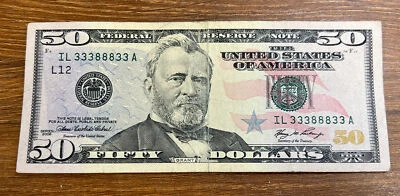 Binary $50 2006 Bank Note- 33388833 Fancy Serial - Image 1 of 4