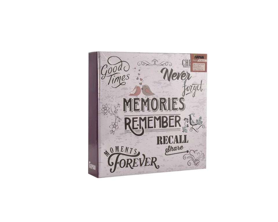 Photo Album Slip In Case Memo Photograph For 200 x 4 x 6'' picture, Purple  - Image 1 of 4