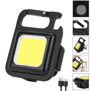 2PCS/Set COB Small Flashlights Bright Rechargeable Keychain Mini Flashlight - Picture 1 of 10