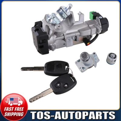 For 07-11 Crv Ignition & Door Lock Cylinder Switch Assembly Set 2 Remote Keys - Image 1 of 4