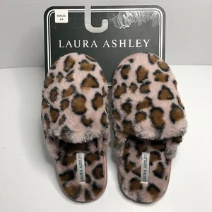 Damen Hausschuhe klein rosa/braun Leopardenmuster Laura Ashley - Bild 1 von 9