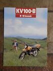 Kawasaki KV100-B3  Sales Brochure, Original NOS