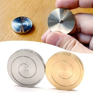 Kinetic Desk Spinning Toy - Metal Coin Fidget Spinners - Fidget Toys Adults - Picture 1 of 10