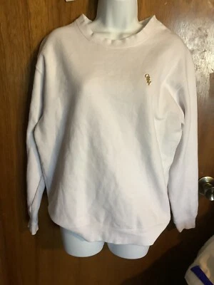 OBEY Propaganda Sweatshirt Mens Small White /Gold Logo Foto 1 de 4