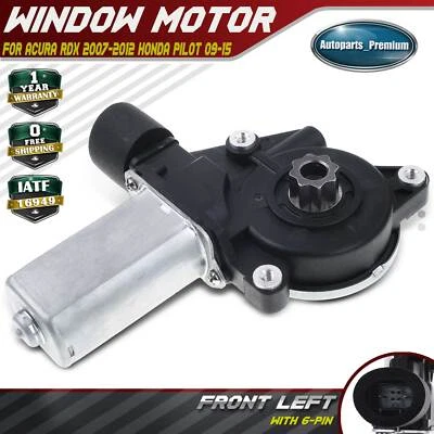 Front Left LH Window Motor 2 Pins for Acura RDX 2007-2012 Honda Pilot 2009-2015 - Image 1 of 4