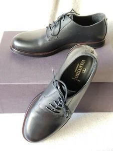 Valentino Garavani 42,5 9,5 borchie Rockstud Oxford Derby stringate pelle nera - Foto 1 di 12