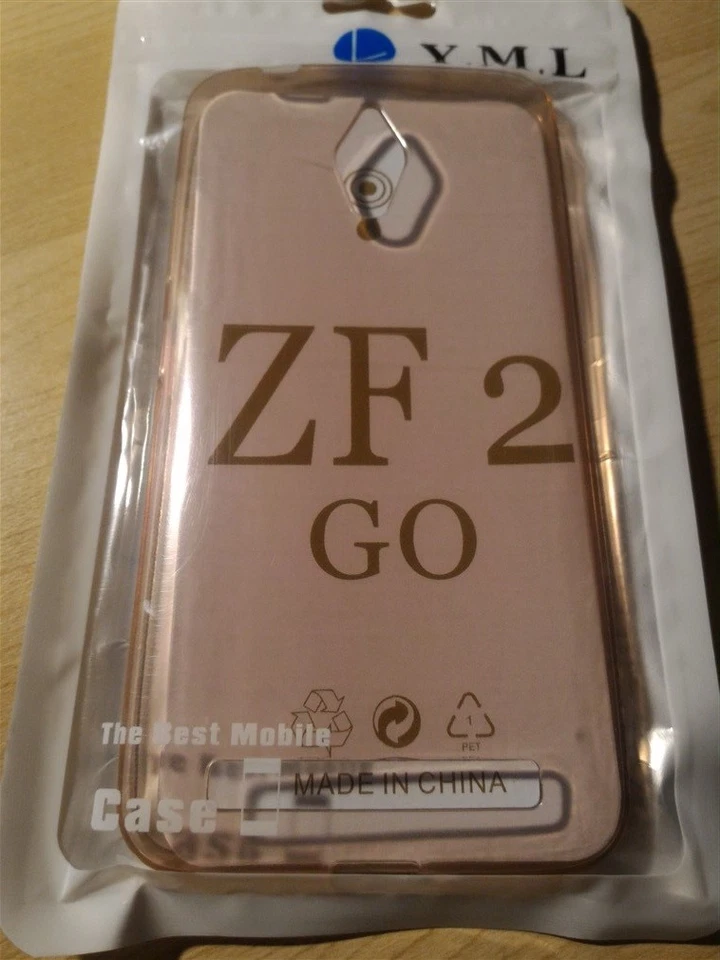 CUSTODIA BACK CASE TPU MORBIDA per ASUS ZENFONE 2 GO ROSA TRASPARENTE  - Immagine 1 di 1