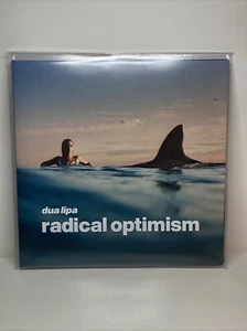 DUA LIPA – RADICAL OPTIMISM - *SIGNED CARD* LIMITED BLUE VINYL LP - NEW - A3 - Picture 1 of 2