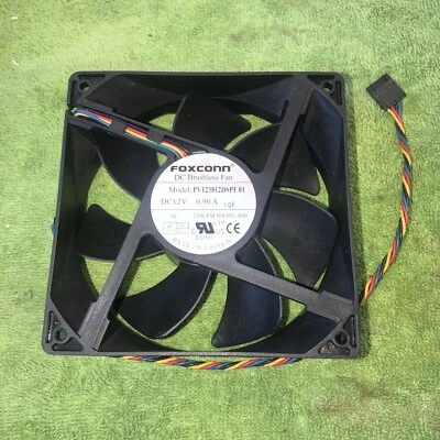 Dell Foxconn Cooling Fan PV123812DSPF 01 DC 12V 0.9A 120mm 5pin 4-Wire NN495 - Image 1 of 3