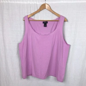Lane Bryant Women's Knit Scoop Neck Tank Top Shirt Light Purple Size 22/24 - Picture 1 of 5