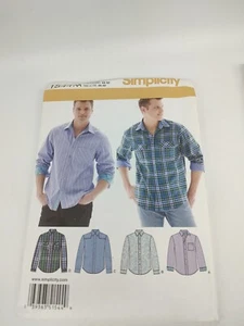 Camicia da uomo 2013 Simplicity Pattern 1544 taglia 34-42 taglio - Foto 1 di 2