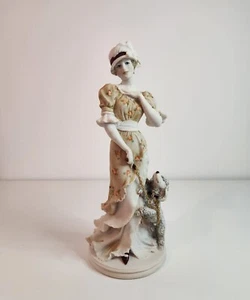 Estatuilla Guiseppe Amani Capodimonte Florence Dear Friend 1994 falta soporte de madera - Imagen 1 de 9