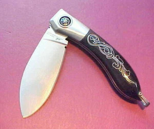 PAUL CHEN CAS HANWEI GUAN DONG GUANDONG POCKET FOLDER KNIFE 2026-GT DISCONTINUED - Picture 1 of 10