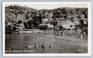 Avalon Santa Catalina Island California Beach RPPC Real Photo Postcard 1925-42 - Picture 1 of 2