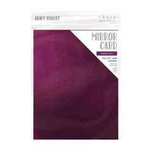 Craft Perfect Gloss Mirror Cardstock 8.5X11 5Pc - Midnight Plum, 9460E - Picture 1 of 1