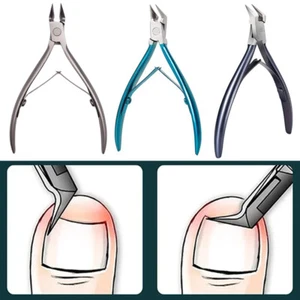 UK Pedicure Tool Toenail Cuticle Nipper Dead Skin Remover Nail Scissor Diagonal - Picture 1 of 13