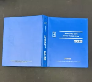 Ferrari 328 GTB/GTS Service Time Schedule Manual 1986- Print #95990844- MarParts - Bild 1 von 3