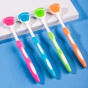 Tongue Brush, Tongue Scraper, Tongue Cleaner Helps Fight Bad Breath, 4 Tongue - Picture 1 of 8