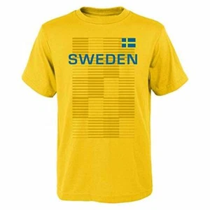 Fußball-WM Schweden Herren L Tee T-Shirt Gelb Neu mit Etikett "Schweden" Unisex - Bild 1 von 5
