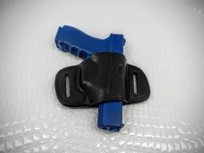 Quick Slide Holster OWB Black Leather For Glock17,22,31 - Image 1 of 3