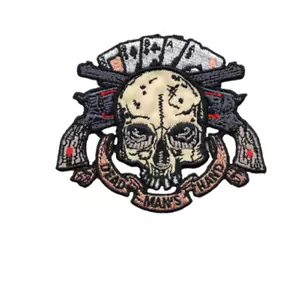 DAVID LOZEAU - DEAD MAN'S HAND - BESTICKTER PATCH - BRANDNEU - 5801 - Bild 1 von 1