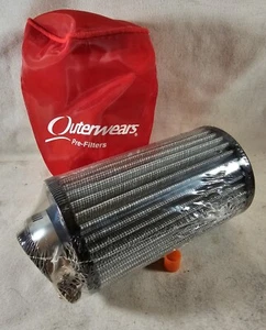 AIR FILTER 3" X 5" X 1-1/4"ID w/ RED OUTERWEAR Animal Briggs 206 Racing Kart NEW - Bild 1 von 1
