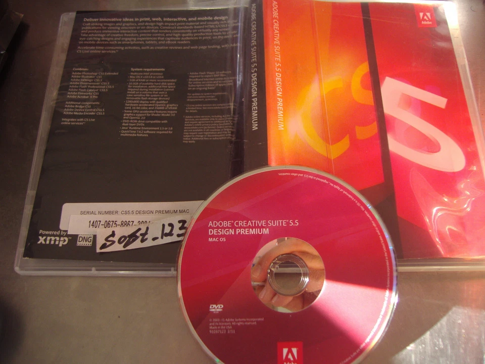 Adobe Creative Suite 5.5 CS5.5 Design Premium For MAC OS Full Retail DVD Vers. - Image 1 of 4
