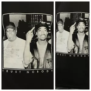 Camiseta Urbana Informal Impresa Música Hip Hop TRUST NOBODY Moda - Imagen 1 de 4