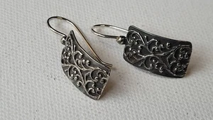 Paar rechteckige Ohrringe Silpada .925 Sterlingsilber - Bild 1 von 7