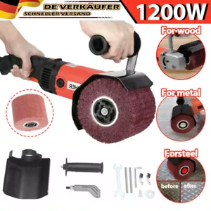 Satiniermaschine Schleifmaschine Bürstenschleifer Polieren Walzenschleif 1200W - Bild 1 von 12