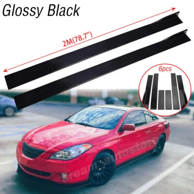 Labio divisor de panel basculante extensión faldón lateral 78,7" para Toyota Solara 2000-2008 Foto 1 de 4