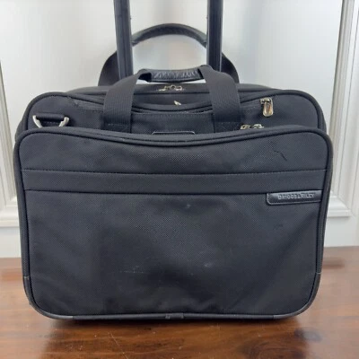 Briggs & Riley @Work Rolling Expandable Computer Case Carry On Luggage. BR212X-4 - Image 1 of 4