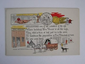 Postal vintage del estado de Oklahoma sin usar - Imagen 1 de 2