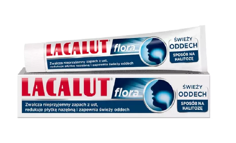 LACALUT FLORA TOOTHPASTE FOR FRESH BREATH ANTI HALITOSIS REDUCES PLAQUE 75ml - Image 1 of 1