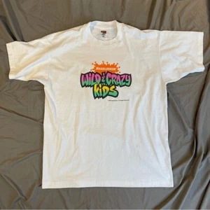 Vintage 1994 NOS Deadstock Nickelodeon Wild & Crazy Kids Single Stitch Tee XL - Bild 1 von 12