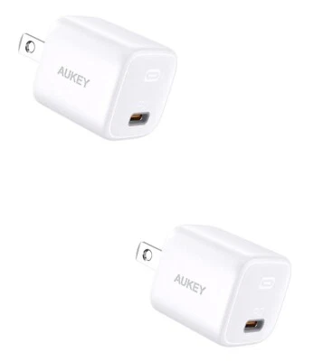 AUKEY PA-B1 Omnia Mini 20W USB C PD Charger  ***COMBO PACK 2 CHARGERS *** - Image 1 of 4