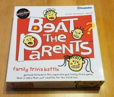 Beat The Parents Family Board Game Imagination - Age 8+ Players 2+ EUC Complete - Image 1 of 4