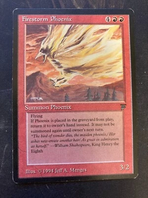 *** LEGENDS Firestorm Phoenix *** LP+  Rare! - DUTY FREE - MtG Magic - Image 1 of 2