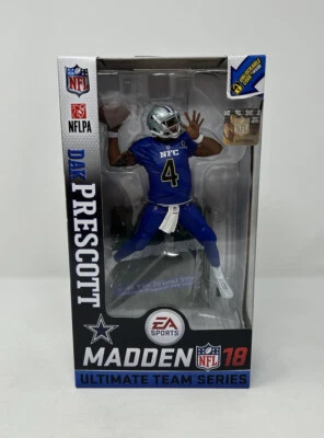 Dak Prescott Dallas Cowboys NFL Madden 18 Ultimate Team Series Variante McFarlane Foto 1 de 4