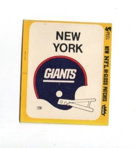 Adesivo azione squadra Fleer 1978 casco retro vuoto New York Giants - Foto 1 di 1