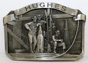 Hughes Tool Division Öl & Gas Bohrindustrie Erdöl Vintage Gürtelschnalle - Bild 1 von 2