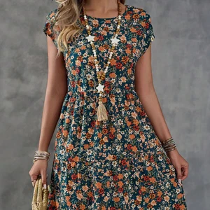 Emery Rose Waist Holiday Dress For Women - Picture 1 of 5