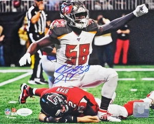 Shaquil Barrett Autographed Tampa Bay 8x10 FP Over Ryan Photo- JSA W Auth *White - Picture 1 of 7