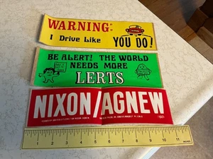 Vintage Bumper Stickers. Lot of 3 - Picture 1 of 8