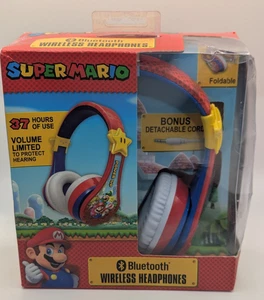 eKids Youth Kids Super Mario Bros Cuffie Bluetooth Wireless Nuove  - Foto 1 di 6