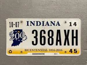 TARGA INDIANA VINTAGE BICENTENARIO 368-AXH BELLA! - Foto 1 di 2