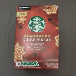 Starbucks Holiday Gingerbread 10 K-cups Limited Edition Keurig NIB - Picture 1 of 1