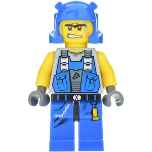 LEGO Power Miner Minifigure Orange Scar, Helmet 8958 8709 New - Picture 1 of 4