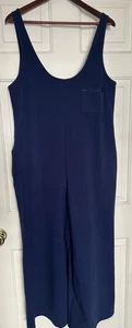Savage X Fenty Xssential Jumpsuit Navy Blau Weites Bein Loungewear Oversized 12-14 - Bild 1 von 8