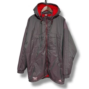 Adidas James Harden Vol.6 Parka Cappotto Grigio Iridescente Rosso Uomo Taglia L 29x34 - Foto 1 di 10